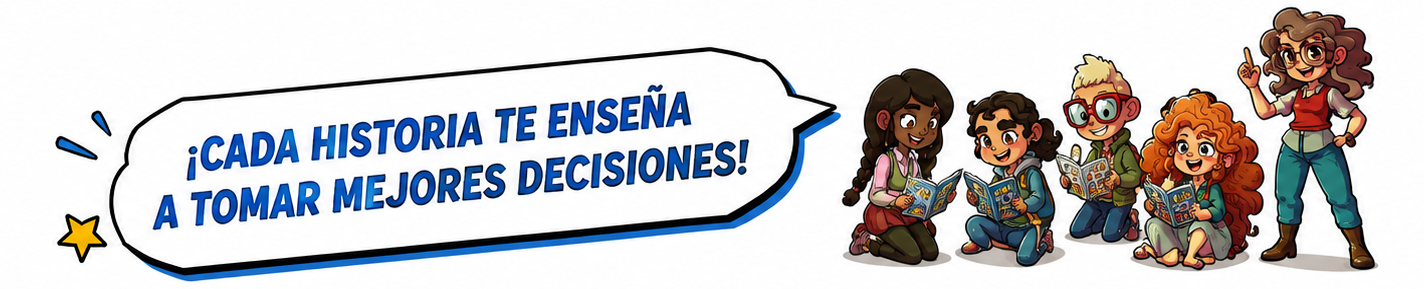 ¡Cada historia te enseña a tomar mejores decisiones!