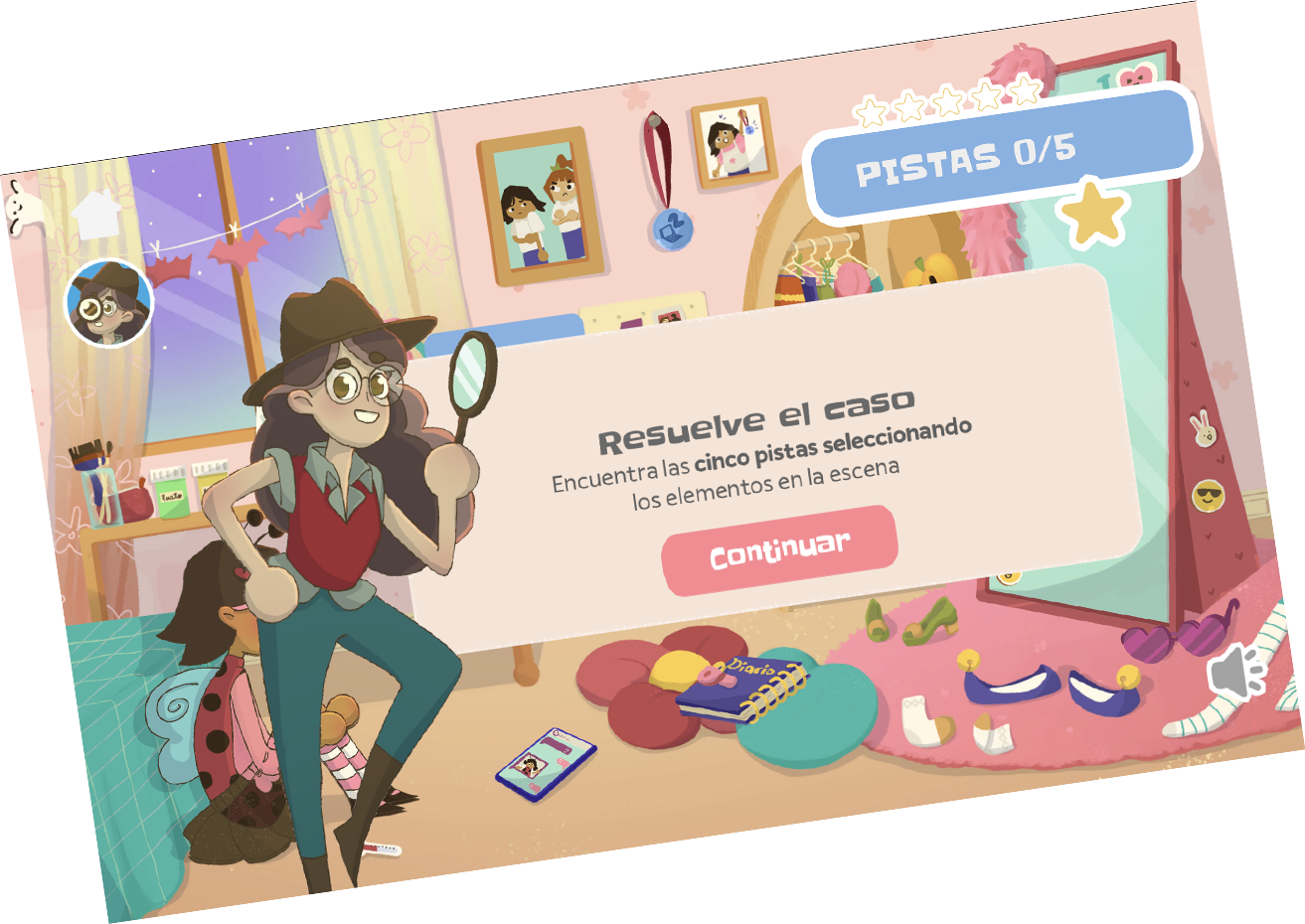 Insignia de Aprende jugando con control, escudo y recursos digitales